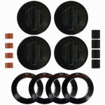 RANGE KLEEN Universal Replacement Knob Kit For Gas Ranges, Black, 4-Pk. APPLIANCES & ELECTRONICS RANGE KLEEN