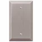 AMERTAC-WESTEK Century Wall Plate, Brushed Nickel, Steel, 1 Blank ELECTRICAL AMERTAC-WESTEK