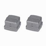 CODA RESOURCES LTD Black Pipe Square Cap, 1/2 In., 2-Pk. PLUMBING, HEATING & VENTILATION CODA RESOURCES LTD