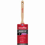 WOOSTER BRUSH Wooster 5220-3 Paint Brush, Silver/White, Birch Hardwood Handle, 3 in W, 2-15/16 in L Bristle, Polyester Bristle PAINT WOOSTER BRUSH
