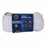 RICHELIEU AMERICA LTD. Anchor Rope, Double Diamond Braided, White, 3/8 In. x 50 Ft.
