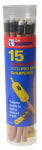 HANSON C H CO Marking Pencils & Sharpener, Round, 15-Pk.