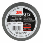 3M COMPANY Gaffers Tape, Black Matte Cloth, 1.88 In. x 54.6 Yd.