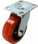 RICHELIEU AMERICA LTD Red Poly Wheel, Swivel Caster, 5 In.