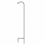 PANACEA PRODUCTS CORP-IMPORT Shepherd's Hook, Single, Black Steel, 64-In. LAWN & GARDEN PANACEA PRODUCTS CORP-IMPORT
