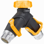 MELNOR INC 2-Way Full-Flow Hose Y Connector, Metal