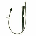 RAINDRIP INC Adjustable Flow Bubbler Assembly, Full-Circle Pattern, Fan Spray, 1/4 in. Clamp N Pierce Inlet, Riser, 13 in. Stake