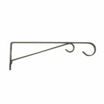 PANACEA PRODUCTS Hanging Plant Bracket, Black Powder-Coated Steel, 12-In. LAWN & GARDEN PANACEA PRODUCTS