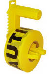 U.S. TAPE COMPANY INC. Tape Dispenser & 1000 Ft. Yellow Caution Tape