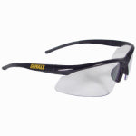 RADIANS INC Radius Protective Safety Glasses, Black Frame, Clear Lens