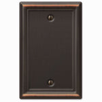 AMERTAC-WESTEK Chelsea Wall Plate, Aged Bronze, Steel, 1 Blank