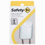 SAFETY 1ST/DOREL Outlet Cover with Cord Shortener, White.