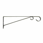 PANACEA PRODUCTS Plant Bracket, Hanging, Black Powder-Coated Steel, 15-In. LAWN & GARDEN PANACEA PRODUCTS