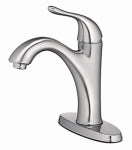 HOMEWERKS WORLDWIDE LLC-IMPORT Lavatory Faucet With Plastic Pop-Up, Single Lever, PVD Chrome PLUMBING, HEATING & VENTILATION HOMEWERKS WORLDWIDE LLC-IMPORT