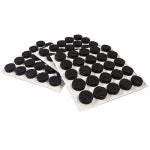 RICHELIEU AMERICA LTD Felt Bumpers, Self-Adhesive, Black, Round, 3/8-In., 75-Pk. HARDWARE & FARM SUPPLIES RICHELIEU AMERICA LTD