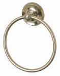 HOMEWERKS WORLDWIDE LLC-IMPORT Rounded Towel Ring, Brushed Nickel