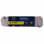 RICHELIEU AMERICA LTD. Sash Cord, Smooth, Braided Cotton, 1/4 In. x 50 Ft. HARDWARE & FARM SUPPLIES RICHELIEU AMERICA LTD.