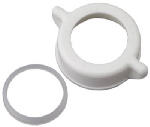 PLUMB SHOP DIV BRASSCRAFT Slip Joint Nut & Washer, White Plastic, 1.25-In. OD Tube PLUMBING, HEATING & VENTILATION PLUMB SHOP DIV BRASSCRAFT