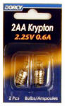 DORCY Dorcy 41-1664 Replacement Bulb, 2.25 V, 0.6 A, Screw Lamp Base, Krypton Lamp ELECTRICAL DORCY
