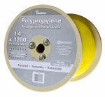 RICHELIEU AMERICA LTD. Polypropylene Rope, Twisted, Yellow, 1/4 In. x 1200 Ft. HARDWARE & FARM SUPPLIES RICHELIEU AMERICA LTD.