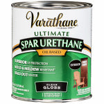 VARATHANE Varathane 9241H Spar Urethane Paint, Gloss, Liquid, Clear, 1 qt, Can PAINT VARATHANE