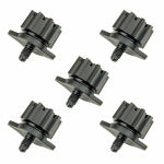 RAINDRIP INC Adjustable Flow Bubbler, Full-Circle Pattern, 8 Stream, with 10-32 Threaded Inlet, 5-Pack