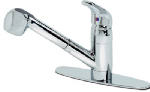 HOMEWERKS WORLDWIDE LLC-IMPORT Kitchen Faucet With Pull-Out Spray, Temperature Memory, Chrome Finish PLUMBING, HEATING & VENTILATION HOMEWERKS WORLDWIDE LLC-IMPORT