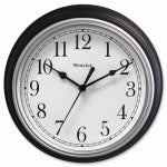WESTCLOX Westclox 46991A Clock, 8-1/2 in Dia, Round, Black Frame, Plastic Clock Face, Analog HOUSEWARES WESTCLOX