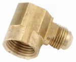 ANDERSON METALS CORP Pipe Fitting, Flare Elbow, Lead Free Brass, 1/2 Flare x 1/2 In. FPT PLUMBING, HEATING & VENTILATION ANDERSON METALS CORP