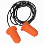 RADIANS INC Disposable Foam Earplugs, Corded with Case, NRR 33dB, 2-Prs.