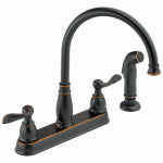 DELTA FAUCET CO Windmere Kitchen Faucet with Side Spray, 2 Handles, Oil-Rubbed Bronze PLUMBING, HEATING & VENTILATION DELTA FAUCET CO