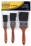 LINZER/AMERICAN BRUSH 3-Pc. Polyester Bristle Varnish & Sash Paint Brush Set PAINT LINZER/AMERICAN BRUSH
