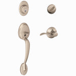 SCHLAGE LOCK CO Plymouth Design Handleset, Single Cylinder, Satin Nickel HARDWARE & FARM SUPPLIES SCHLAGE LOCK CO
