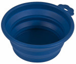 PETMATE Pet Travel Bowl, Collapsible, Navy Blue, 3-Cup Capacity