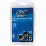 CENTURY DRILL & TOOL CO INC Rethreading Die Set, Right Hand, Metric, High Carbon Alloy Steel, 5-Pc.