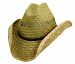 DORFMAN MILANO Men's Western Straw Hat Assortment, Natural Color