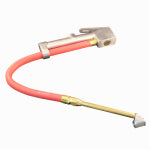 MILTON INDUSTRIES Inflator Gauge, Dual-Head Chuck, 15 In. Hose