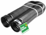AMERIMAX HOME PRODUCTS Expandable Drain Pipe, Solid Black Polyethylene, 4 In. x 12 Ft. PLUMBING, HEATING & VENTILATION AMERIMAX HOME PRODUCTS