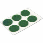 RICHELIEU AMERICA LTD Felt Bumpers, Self-Adhesive, Green, Round, 3/4-In., 6-Pk. HARDWARE & FARM SUPPLIES RICHELIEU AMERICA LTD