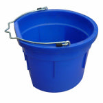 QINGDAO HUATIAN HAND TRUCK Utility Bucket, Flat Sided, Blue Resin, 8-Qts.