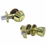 TAIWAN FU HSING INDUSTRIAL CO Combination Lockset, Polished Brass HARDWARE & FARM SUPPLIES TAIWAN FU HSING INDUSTRIAL CO