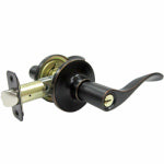 TAIWAN FU HSING INDUSTRIAL CO Reversible Bergamo Wave Entry Lever Lockset, Aged Bronze HARDWARE & FARM SUPPLIES TAIWAN FU HSING INDUSTRIAL CO