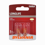 OSRAM SYLVANIA INC 194NA Long Life Miniature Amber Bulb, 194NALL BP2, 2-Pk. AUTOMOTIVE OSRAM SYLVANIA INC