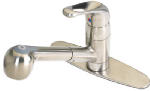 HOMEWERKS WORLDWIDE LLC-IMPORT Kitchen Faucet With Pull-Out Spray, Temperature Memory, Brushed Nickel PLUMBING, HEATING & VENTILATION HOMEWERKS WORLDWIDE LLC-IMPORT