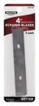 ALLWAY TOOLS INC. Replacement Glass & Tile Scraper Blades, 4-In., 5-Pk. PAINT ALLWAY TOOLS INC.