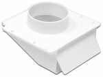 LAMBRO INDUSTRIES 4 In. Plastic Soffit Exhaust Vent, White PLUMBING, HEATING & VENTILATION LAMBRO INDUSTRIES