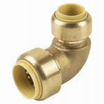 B&K LLC Push On Pipe Elbow, 90 Degrees, 3/4 Copper x 1/2 In. Copper