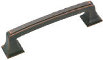 AMEROCK Mulholland Cabinet Pull, Oil-Rubbed Bronze, 3-3/4 In.