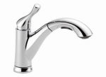 DELTA FAUCET CO Grant Kitchen Faucet With Pull-Out Spray, Single Handle, Chrome Finish PLUMBING, HEATING & VENTILATION DELTA FAUCET CO