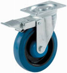 RICHELIEU AMERICA LTD 4 In. Blue Swivel Plate Caster/ Brake HARDWARE & FARM SUPPLIES RICHELIEU AMERICA LTD